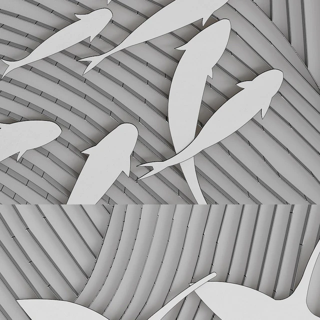 Robat's School of Fish and Robat's Birds in Flight Wall Art John-Richard Collection — Скачать