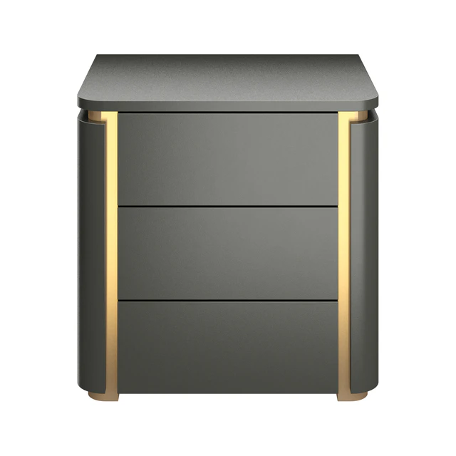 Italian light luxury bedroom bedside table — Descargar
