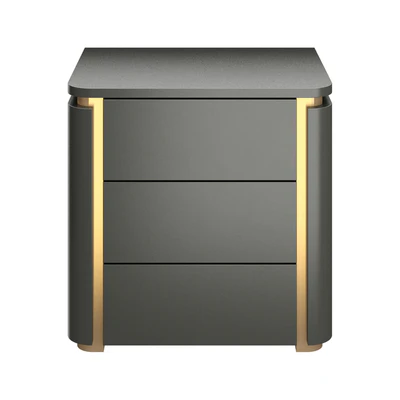 Italian light luxury bedroom bedside table — Ver 6