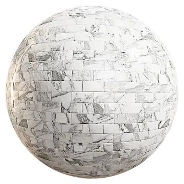 arabescato marble brick tiles 001 — Скачать