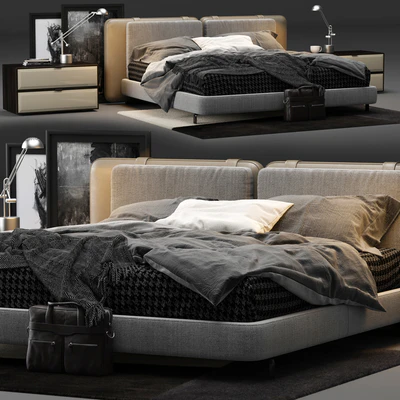 Minotti Tatlin Soft Bed — Ver 1