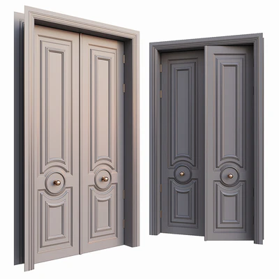 AVE Classic Gray Door With Rounded Ornament — Ver 1