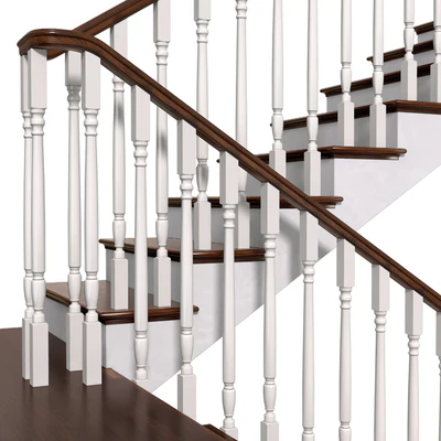 Staircase in classic style.Classic Modern interior stair — Ver 7