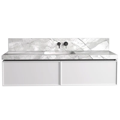 Bathroom Cabinets with washbasins in modern style. Bathroom furniture.Bathroom Sink Cabinets — Ver 3