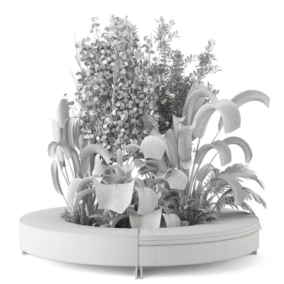 Outdoor Garden set bush and Tree - Garden Set 54 — Вид 4