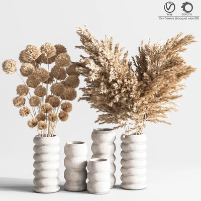 Dry flowers (bouquet vase 09) — Ver 1