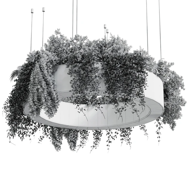 pot light pendant - plant light hanging 05 — Скачать