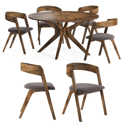 CALICO chairs & WELLS table — Ver 1