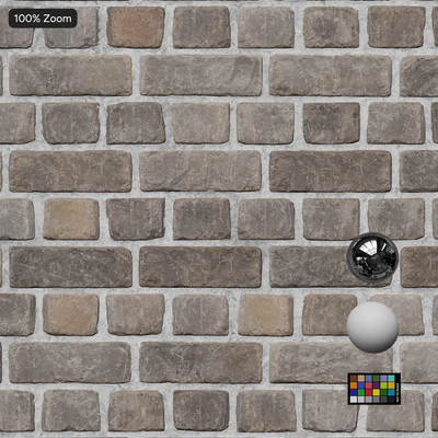 splitface english bond brick wall texture gray — View 5