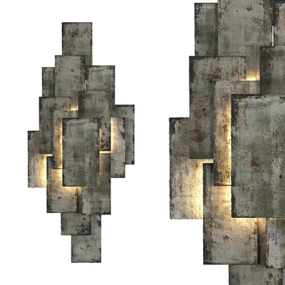 Steel Plates Wall Light — Ver 1