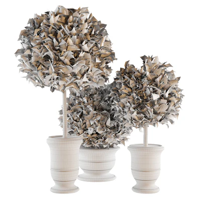 Outdoor Plants 02 - Plants in Concrete Pots — Вид 5