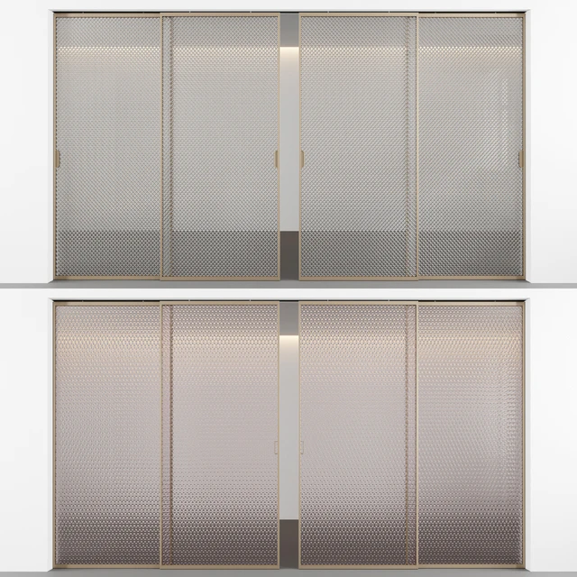 Sliding doors with embossed glass No. 3 — Descargar