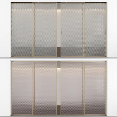 Sliding doors with embossed glass No. 3 — Ver 5