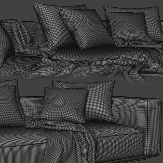 Flexform Grandemare Chaise Longue Sofa — Descargar