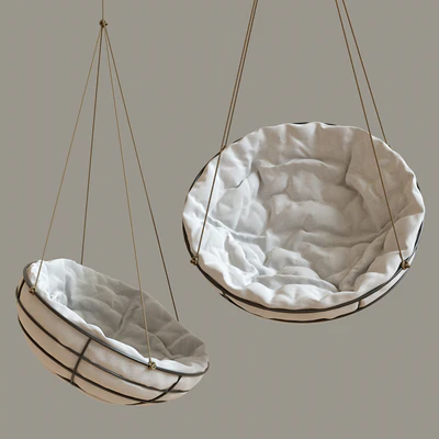 Suspended chair swing "cloud lock Papasan" — Ver 1
