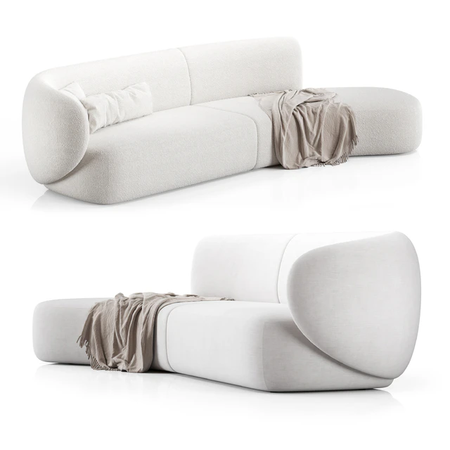 Swell Sofa 3 Seater Curved By Grado Design — Descargar
