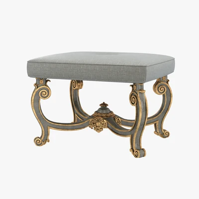 Baroque Style Carved Bench — Вид 1