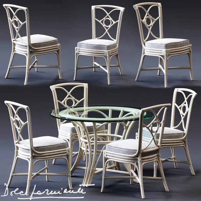 Dolcefarniente ORTENSIA Chair & IRENE Table — Скачать