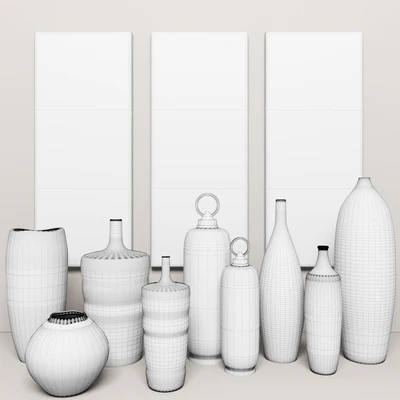 collection of vases 9 pieces + pictures — Ver 3