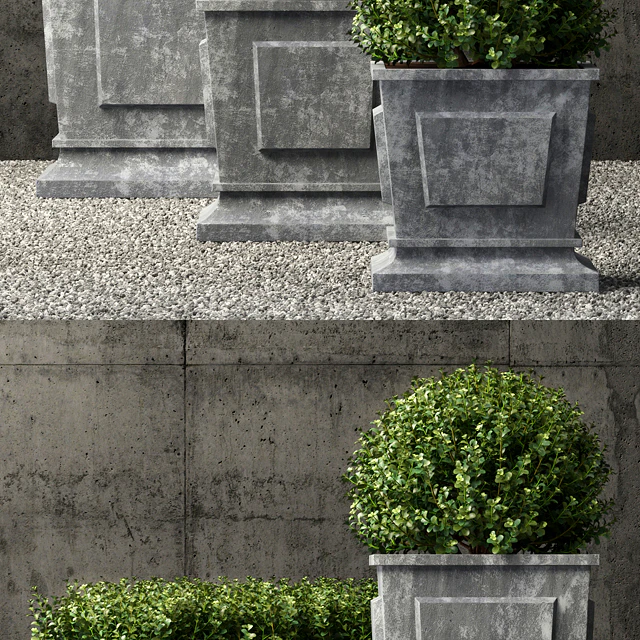 Restoration Hardware estate zinc paneled planters — Скачать