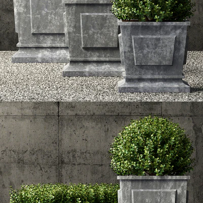 Restoration Hardware estate zinc paneled planters — Вид 3