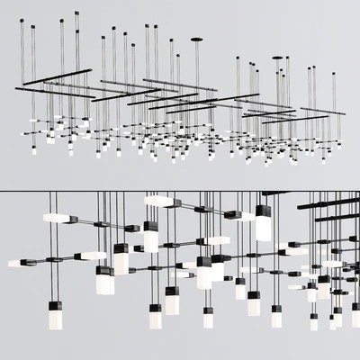 Suspenders Gallery Multi Light Pendant — Ver 1