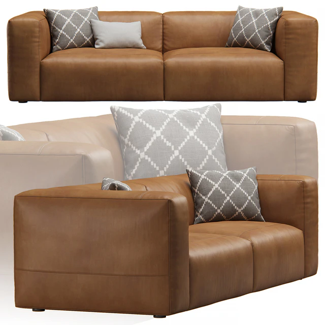 Leather 2seat Cloud Sofa by Prostoria — Скачать