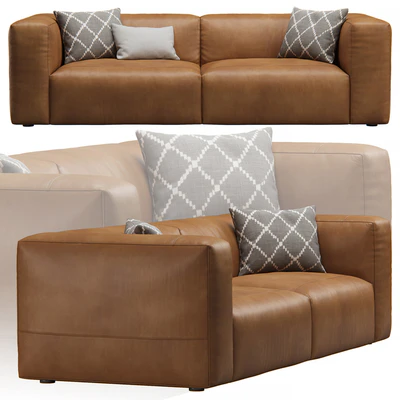 Leather 2seat Cloud Sofa by Prostoria — Вид 3