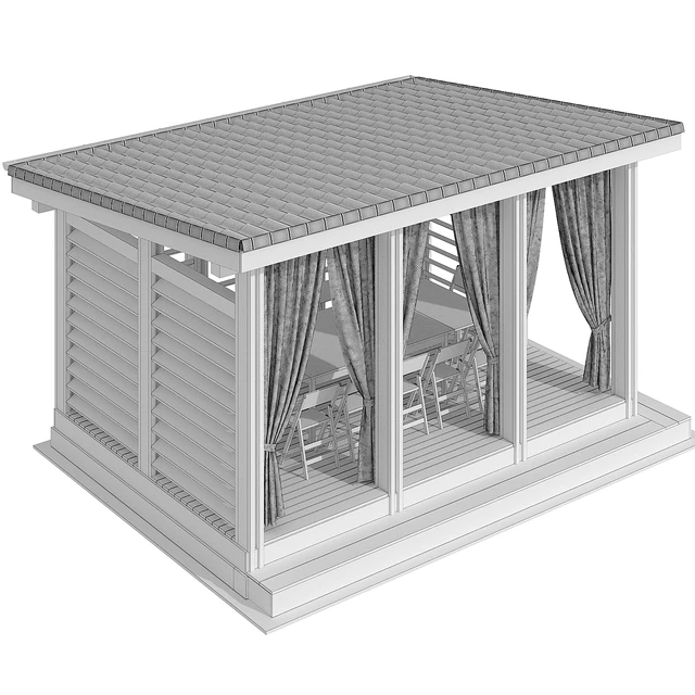 Arbor terrace veranda gazebo canopy — Descargar