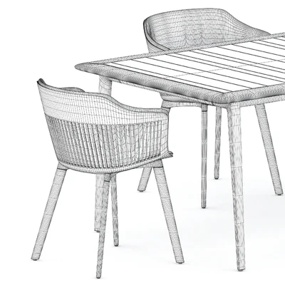 Aiir armchair and WA dining table by Dedon — Ver 5