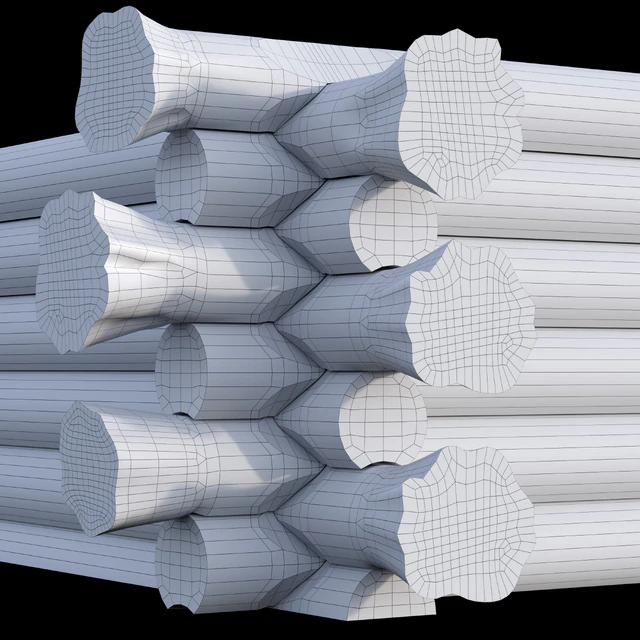 Log cabin (Canadian felling) — Descargar