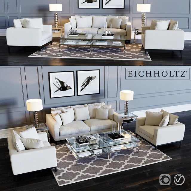 Eichholtz Sofa Principe &amp; Chair Principe — Descargar