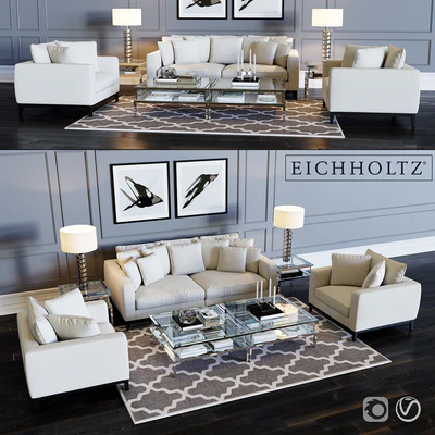 Eichholtz Sofa Principe &amp; Chair Principe — Ver 1