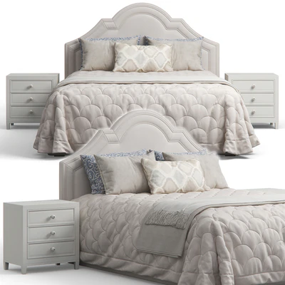Queen Madison Crown Headboard Bed — Вид 1