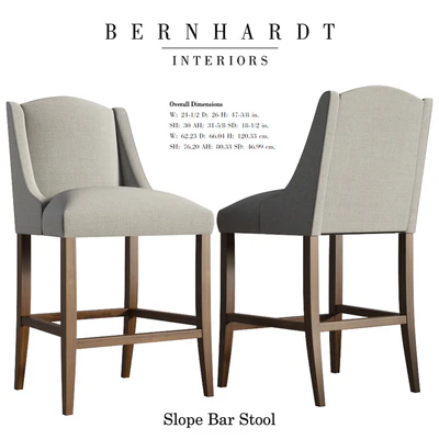 Slope Bar Stool - Bernhardt — View 1