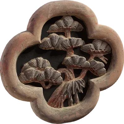 japanese wooden ornament 001 — Скачать