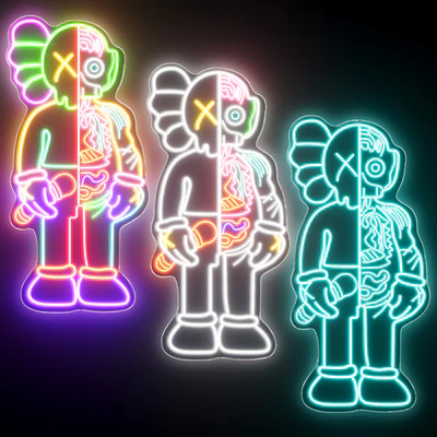 KAWS Neon Sign — Ver 1