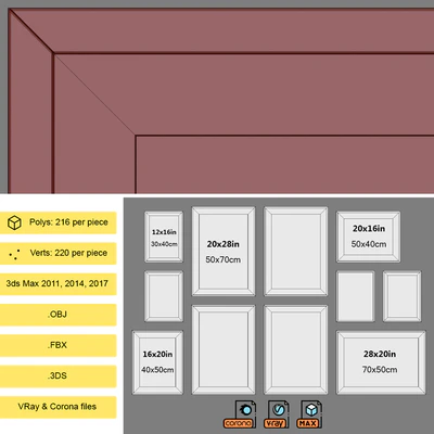 Interior Picture Frames Set-57 — Вид 5