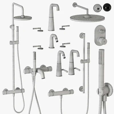 Nobili Liquid shower and faucets set — Ver 5