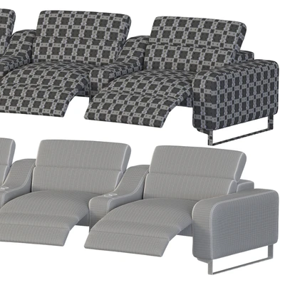 Curved cinema chair Lory Theater by Braccisofas — View 5