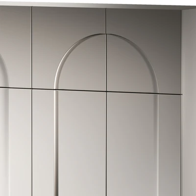 Cabinet furniture. Minimal White Modern Wardrobe set 6 — Ver 6