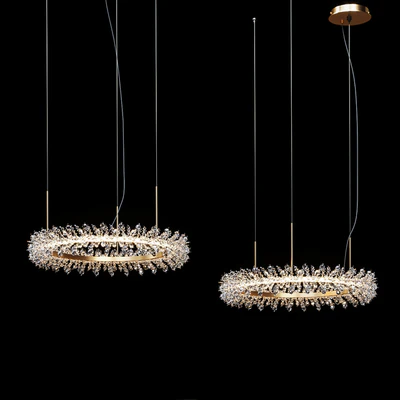 Collection Crystal ring luxury LED chandelier THERA SML XL — Ver 5