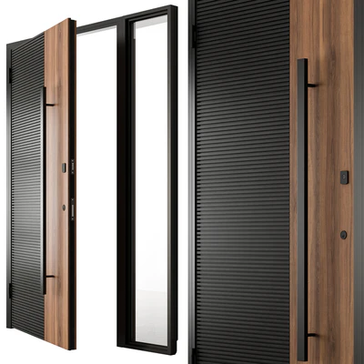 Wooden Front Door - Set 93 — Ver 1