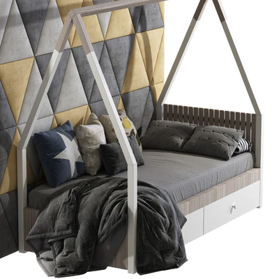 Children's bed in the form of a house 3 — Ver 4