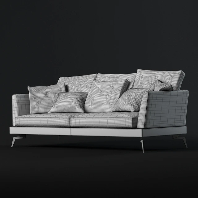 Vip sofas - Skyline modern composite two-seater sofa — Descargar