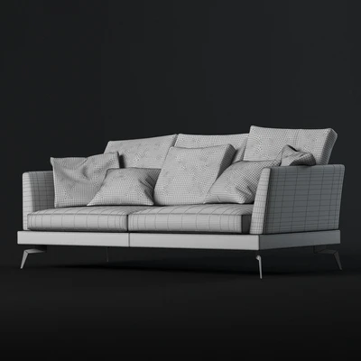 Vip sofas - Skyline modern composite two-seater sofa — Ver 3