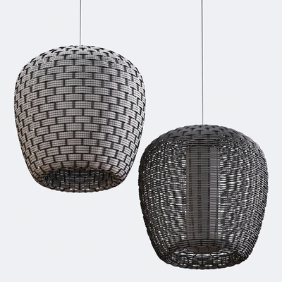 Rattan pendant lights 147 — Ver 7