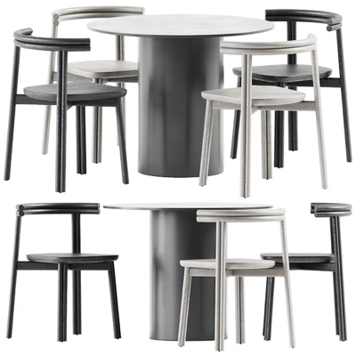 Dial Dining Table and Twill Chair by DesignByThem — Ver 1