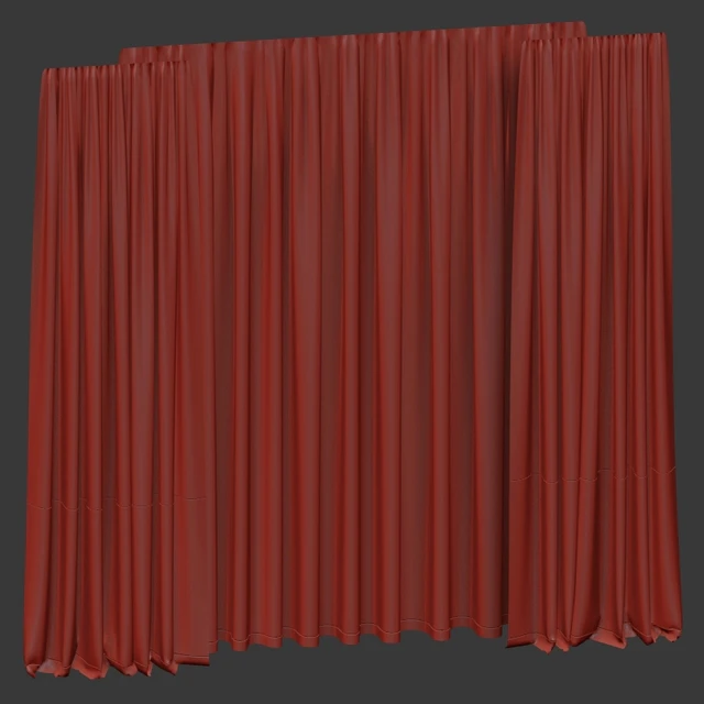 Two-tone curtains with tulle. — Descargar