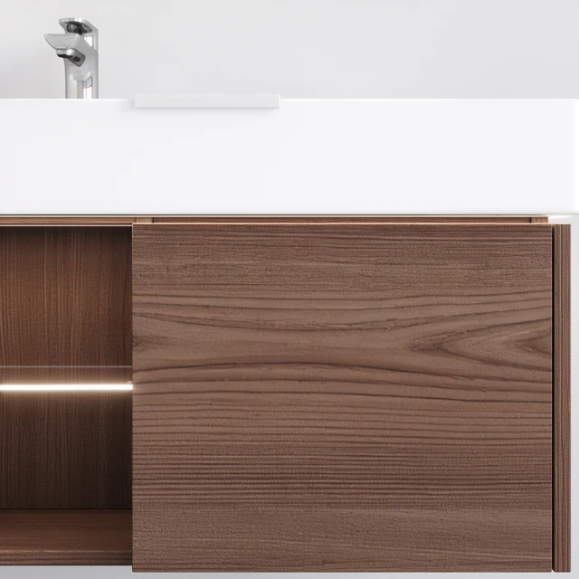 Подвесная тумба с раковиной GRANDE и зеркалом VETRATA, Kerama Marazzi — Скачать
